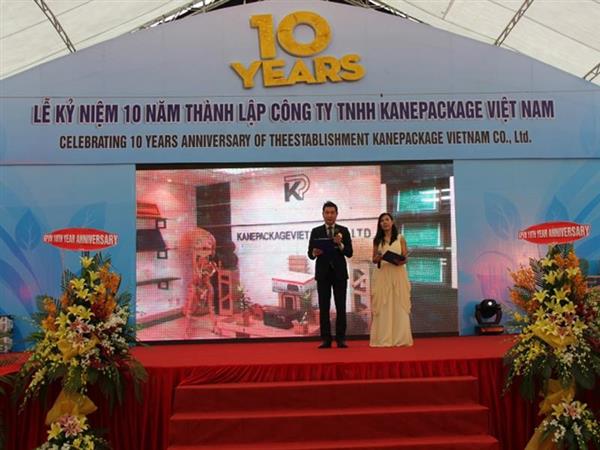 Lễ kỷ niệm 10 năm thành lập Công ty TNHH Kanepackage Việt Nam 1